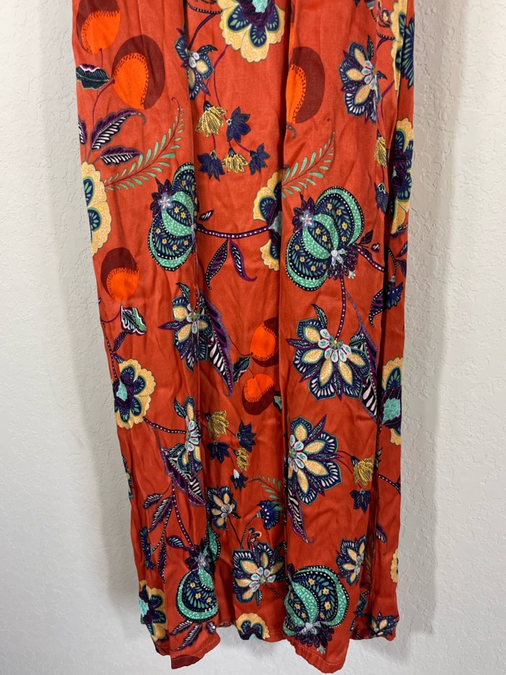 Anthropologie Maeve Floral Cross-Back Maxi Dress Size MP - Picture 8 of 12